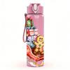 1PC Gingerbread Man Gift Sled Layout 750ml Color Plastic Water Bottle Leakproof Flip Straw Lid For Sports Office Home Use