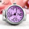 Round Lady Steel Smart Stainless Elastic Quartz Finger Ring Watch