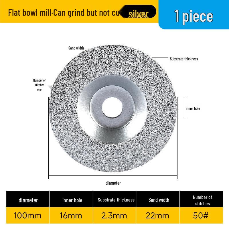 Diamond Brazed Marble and Tile Grinding Disc for Angle Grinders