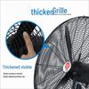 Yiwang 50cm Industrial Wall Fan CN Plug (adapter Included)