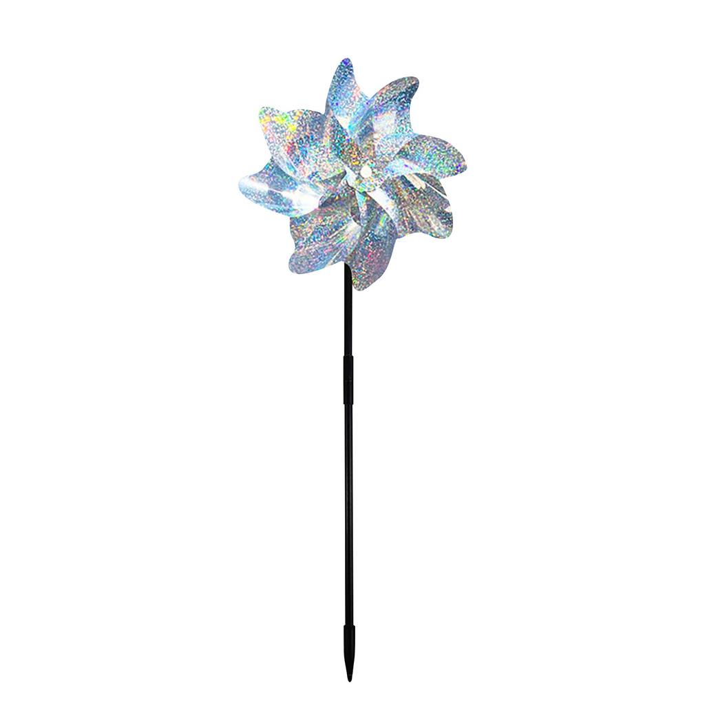 2pcs Bird Windmill With Fast Wind Speed, Light-emitting Orchard And Vegetable Garden Bird Scarer