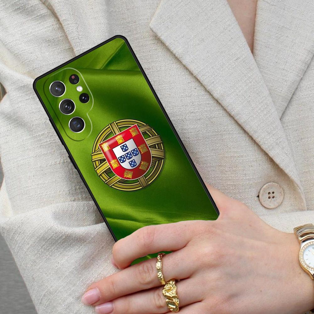 Portugal National Flag Cell Phone Case for Samsung Galaxy S26 Ultra S25 S24 S23 S22 S21 S20 Note10 Cover
