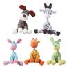 1/2Pcs Pet Sound Toy Dog Donkey Giraffe Shape Puppy Relief Toy Interactive Fun Teething Support Chew Entertainment Toy