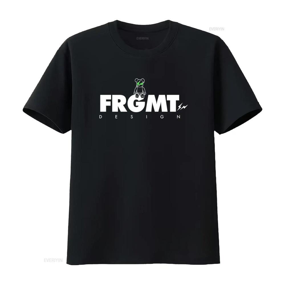 

Fragment Design X Medicom Toy Be Rtee Frgmt Logo T Shirt for Fashionable Streetwear Enthusiasts Vintage Washed Stylish S чёрный