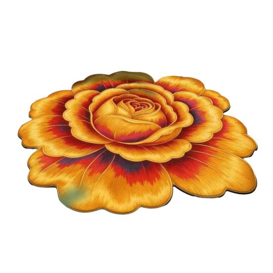 

Floor Mat Traditional Chinese Floral Design Multiple Sizes Bedroom Soft Rug Living Room Bedroom Door 60cm