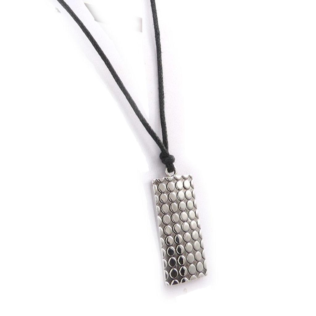 Les Trésors De Lily [J8984] - Collier 'Kilimanjaro' argenté noir