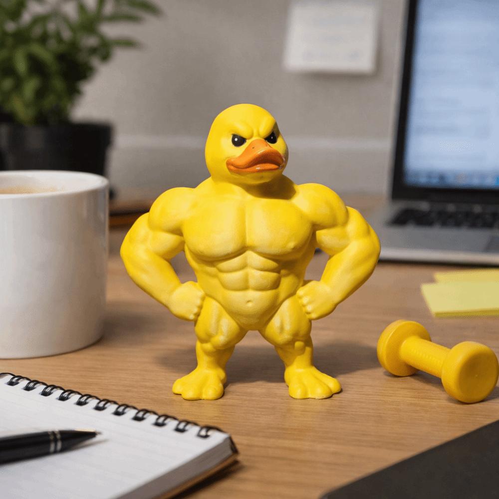 Defined Legs Muscle duck figurine Defined Arms Muscular Duck Statue Table Ornaments