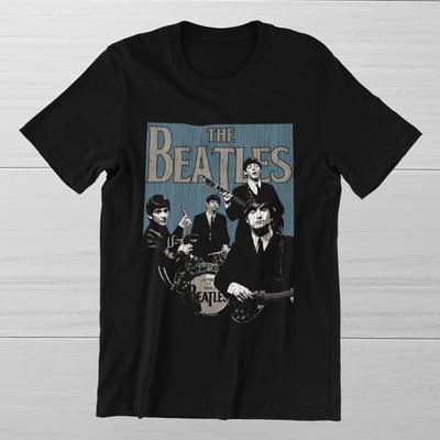THE BEATLES  60s Liverpool Psychedelic Rock Band On Ring Spun Cotton Tee Unisex T-Shirt