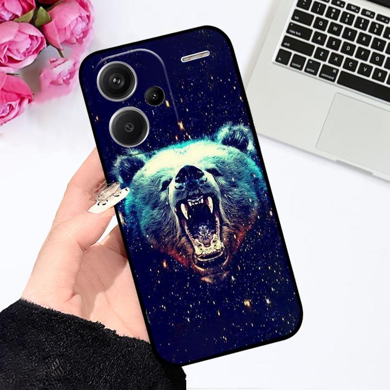 For Redmi Note13 4G 5G Case 13Pro Shockproof Silicone TPU Phone Coque Cover For Redmi Note 13 Pro+ Capa 13 Pro Plus Fundas Cases