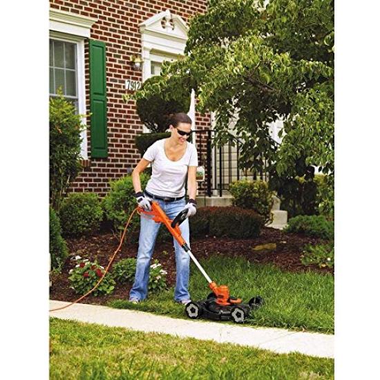 Black and Decker Nylon Trimmer Corded Compact Lawn Mowing Wagon Lawn Mower Clipper Gardening MTE912