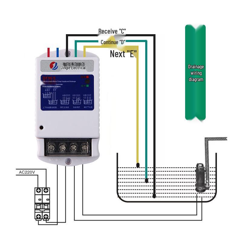 Automatic 220V Water Pump & Level Controller for Pools, Fish Tanks, and Towers