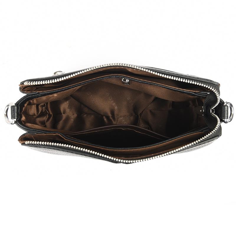 Elegant Women's Shoulder Bag with Unique Texture Design Stylish Soft Leather Handbag with Zipper Pockets Everyday Crossbody Bag