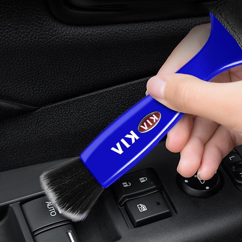 Car Air Conditioner Vent Cleaning Brush Auto Car Accessories For Kia Rio Ceed Sportage Cerato Soul Sorento K2 K5 Flip