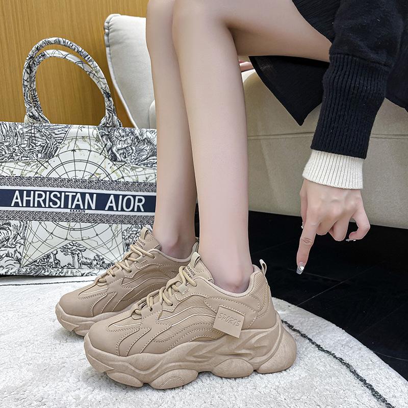 Korean Version of Daddy Shoes Women  Spring New Breathable Student Sports Shoes Women Ins Trendy Casual Shoes