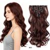 Set Completo 8 Pezzi 17 Clip Estensioni Capelli Sintetici Ondulati 20 Pollici Set Capelli Clip-on Opachi Multicolore