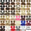 MERISIHAIR Messy Synthetic Chignon Donut Bun with Elastic Band for Women Wig Hair Extensions High Temperature Fiber