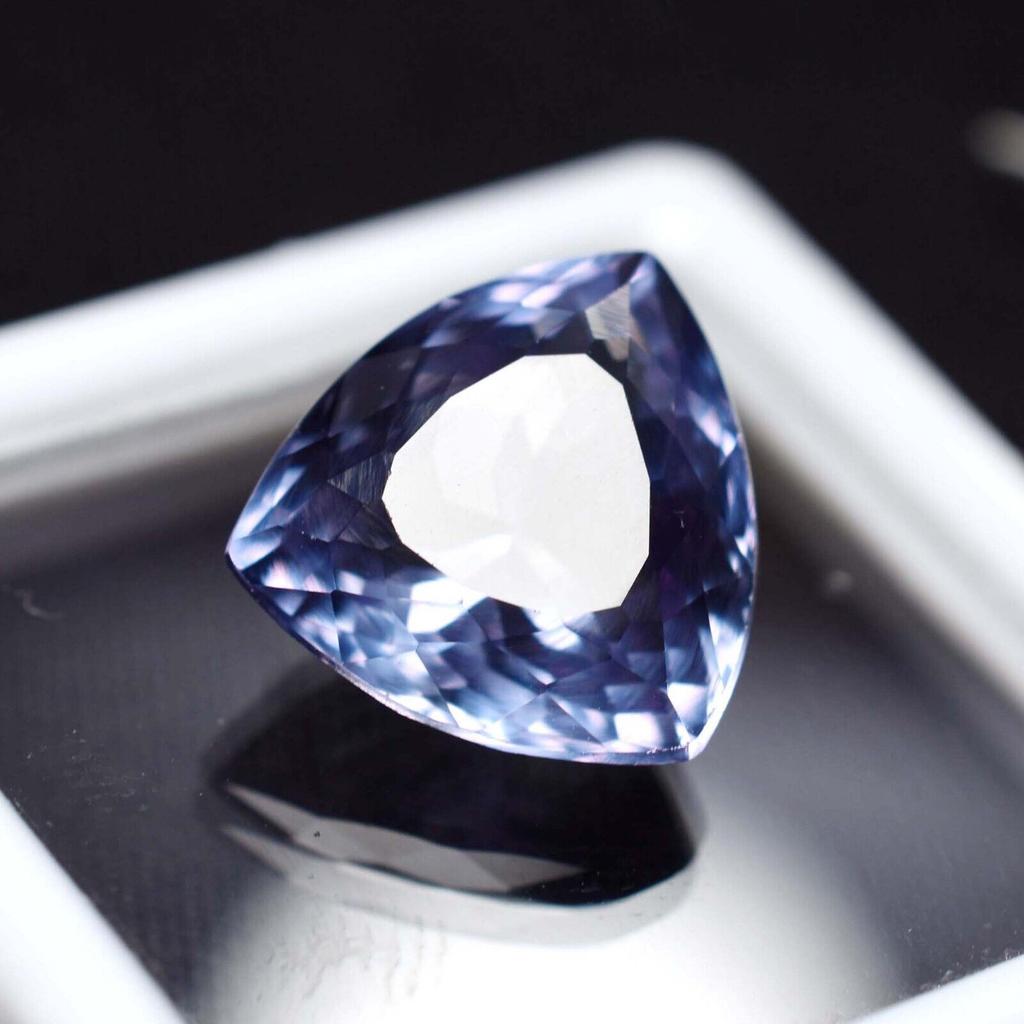 Color Change Natural Alexandrite Trillion 8.35 Ct Fabulous Certified Gemstone