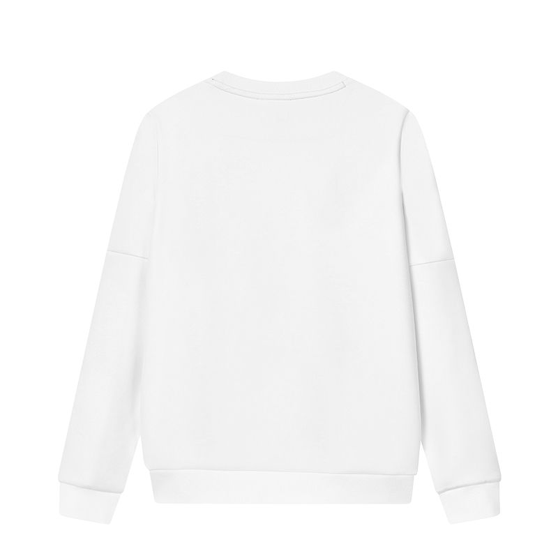 FILA Athletics Logo Print Pullover Crewneck Sweatshirt Men sweatshirt Jade-White A11M141202F-WT