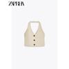 Zaprha 2025 New Arrival Hot Sexy Linen Blend Halterneck Sleeveless Elegant Casual Tops 3207939