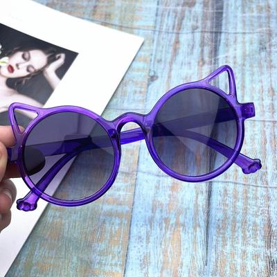 Lunettes de soleil pour enfants Mignonnes Oreilles d'animaux de dessin animé Lunettes de soleil Soleil Enfants Vintage Adorables Protection Enfants B8Y1