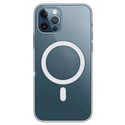 WANLONFENG Série LM Pour iPhone 14 Pro Max Coque de Téléphone Transparente Compatible avec MagSafe avec Film d'Écran (Grand trou pour l'objectif)