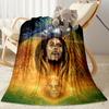 Bob Marley Reggae Prophet Blanket Ultrasoft Perfect For Livingroom Bedding Seaside Four Seasons Multipurpose Modern Gifts For Family Or Friends
