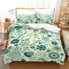 Flower 3D Digital Printing Quilt Cover Sheet Three-Piece Bedding Kit Home Textiles Cartoon Anime Game