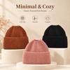 Windproof Knitted Hat Ear Protection Winter Hat Fashion High Ponytail Beanie Hat  Women And Girls