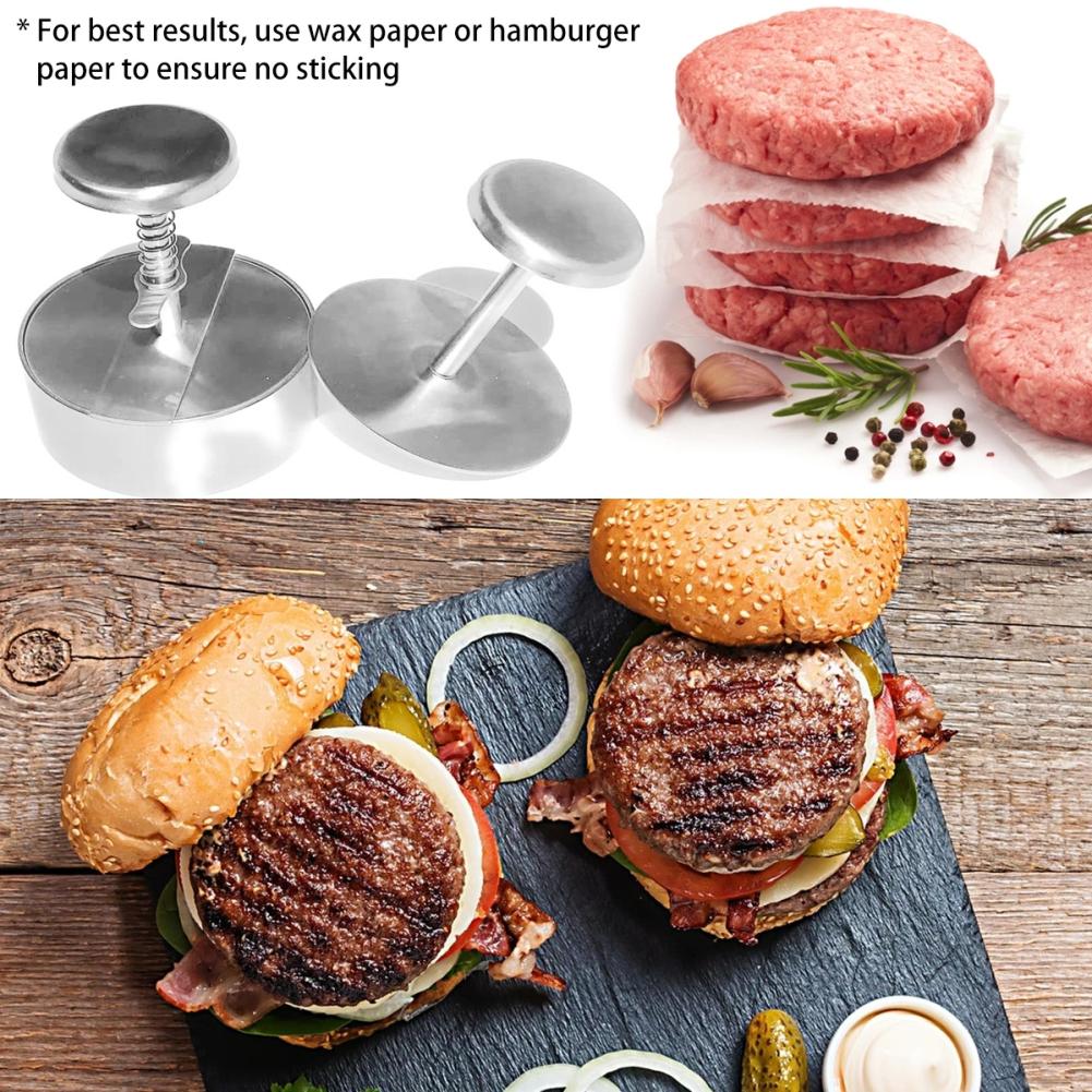Hamburgaremaskin Hamburgarepress Rund Form Non-Stick Kock Kotletter Hamburgarnötkött Nötkött Grill Burgerpress Patty Maker Form