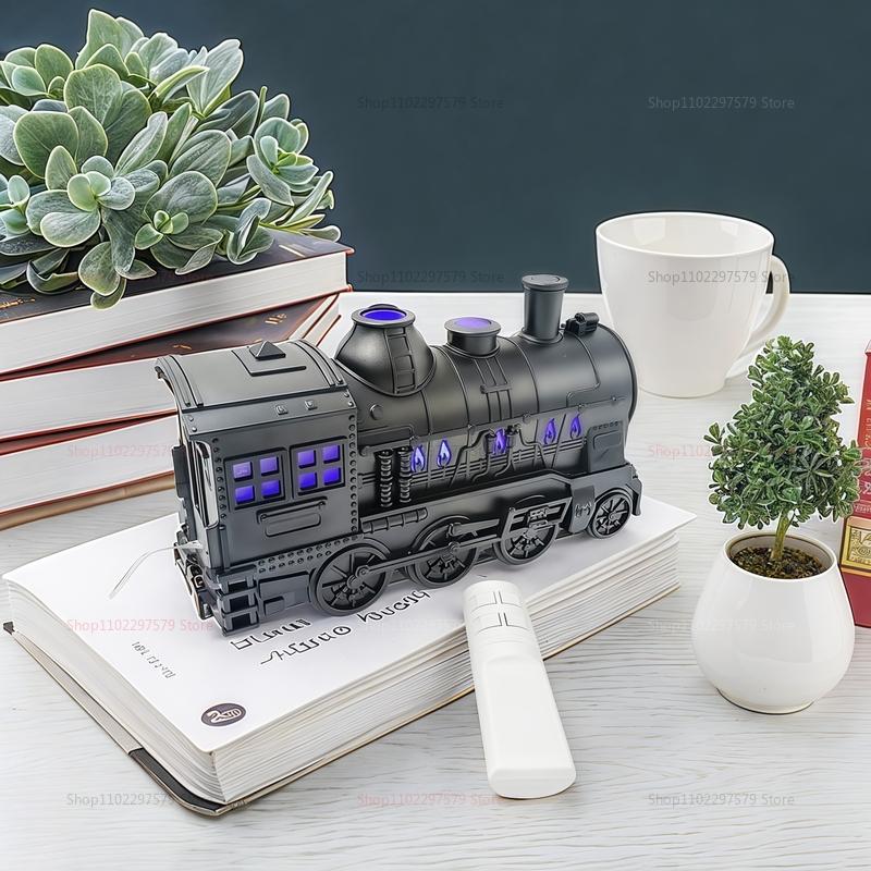 Train Model Air Humidifier With Remote Control Smoke Ring Spray Purifies Air Home Office Decor Gift Aroma Difusor Atomizer