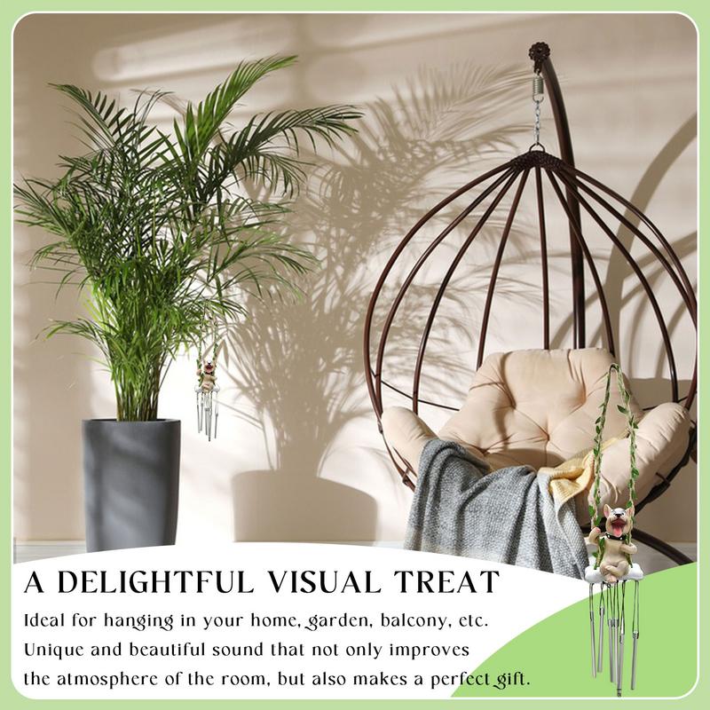 Cute Wind Chimes Garden Decor Pendant Animal Swing Wind Bell For Garden Decor Decorative Wind Chimes Car Interior Pendant