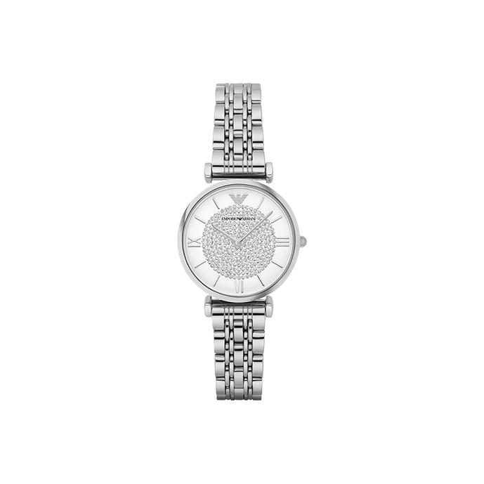 Emporio Armani Gianni T-Bar 32mm AR1925-CLG Eggshell White Dial