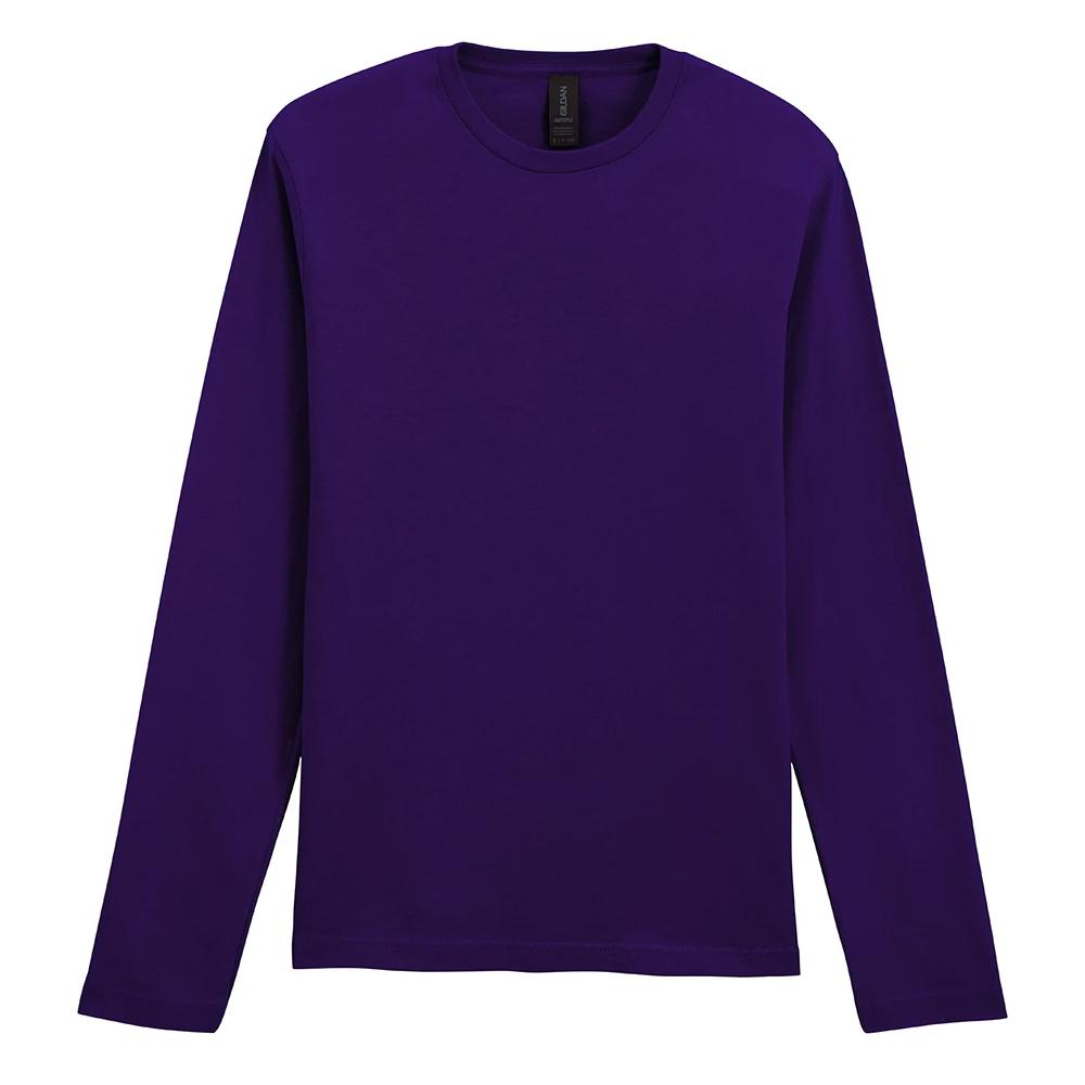 Gildan Unisex Adult Softstyle Plain Long-Sleeved T-Shirt