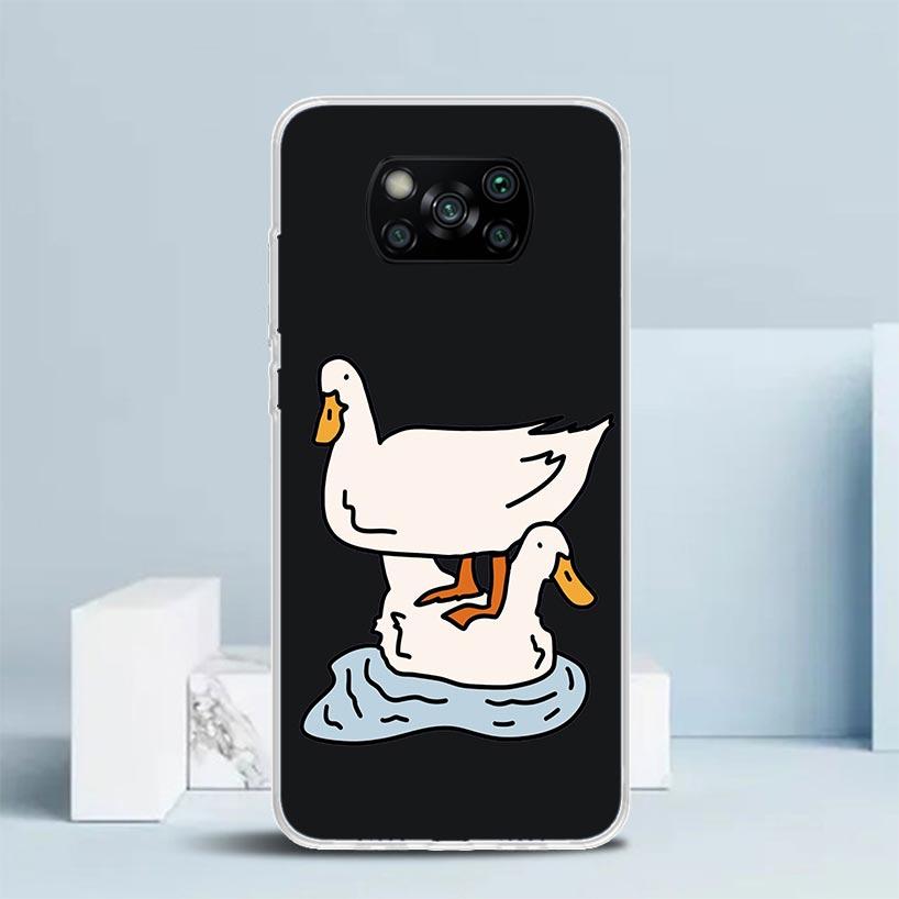 Cartoon Duck Goose Game Phone Case For Xiaomi Poco F7 Ultra X5 X6 X7 Pro M7 Redmi 15C 15 13C 13 12C 12 10C 10 10A 9 9C 9A 9T Cov