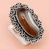 Gray Bostwana Agate Gemstone Handmade Silver Jewelry  "8"
