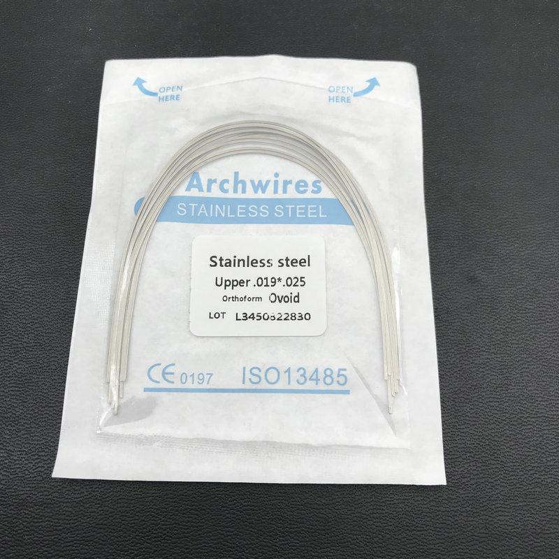 10 teile/paket Dental Kieferorthopädische Edelstahl Rechteckige Ovale Bogen Drähte