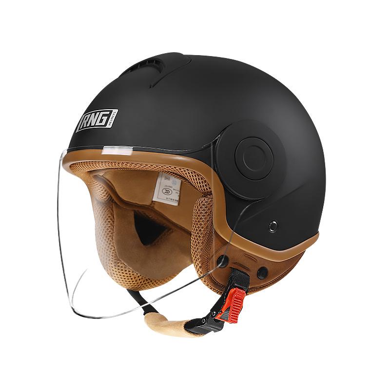 RNG 3C-Certified Retro 3/4 Motorcycle Helmet for Men & Women