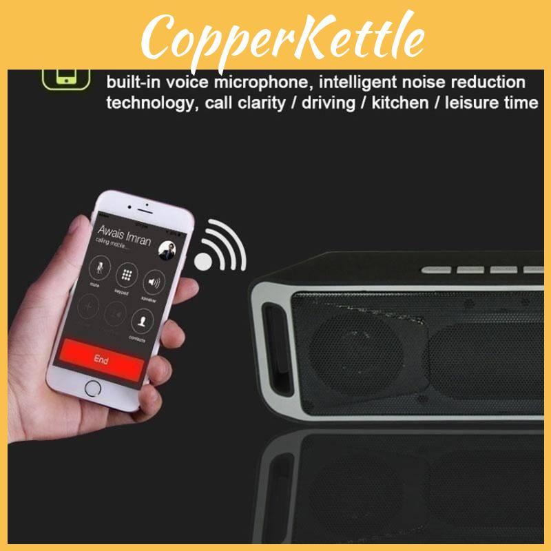 Stylish Mini Bluetooth Speaker With Dual Channels And Usb Connectivity For Desktop And Car Use