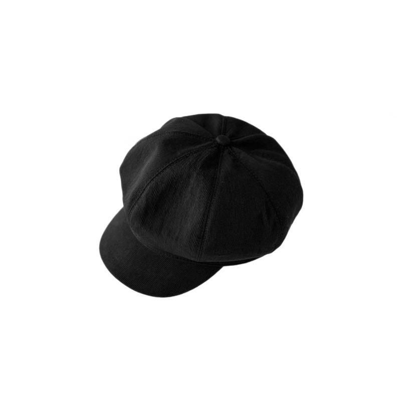 25 to early autumn new simple solid color retro octagonal hat women's versatile newsboy hat temperament cap tide