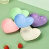 1PCS Love Heart Spit Bone Dish Household Food Grade Plastic Fruit Cake Tray Dining Table Garbage Dessert Plate Kitchen Supplies