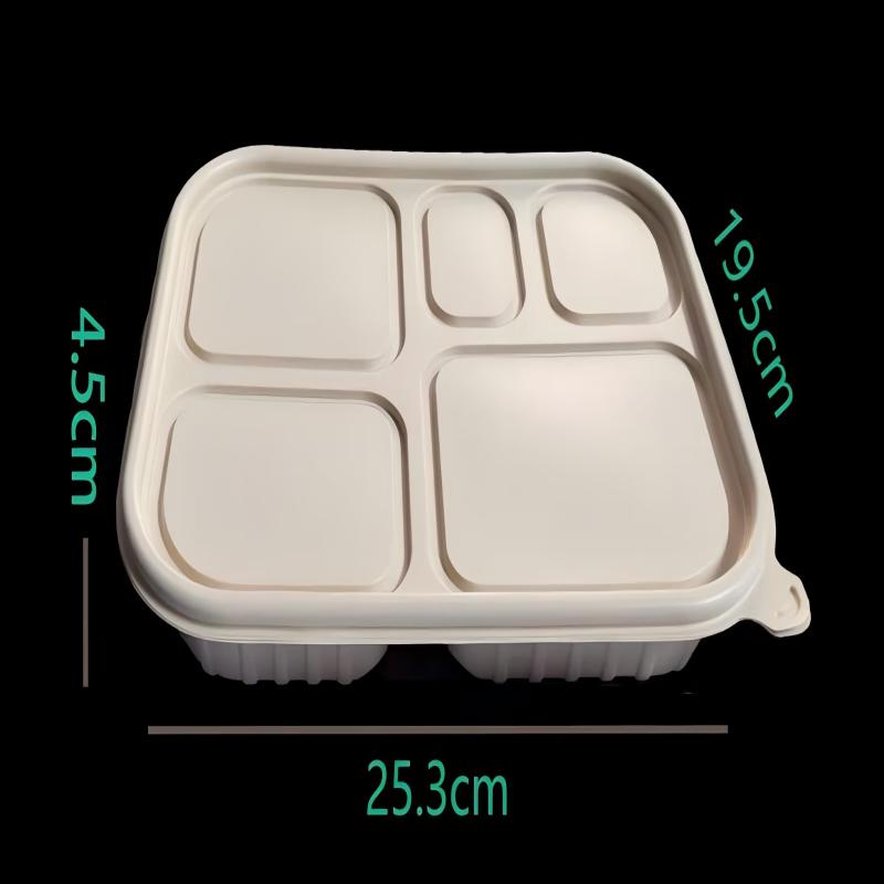 Biologisch abbaubare Take-away-Behälter aus Maisstärke mit Deckeln