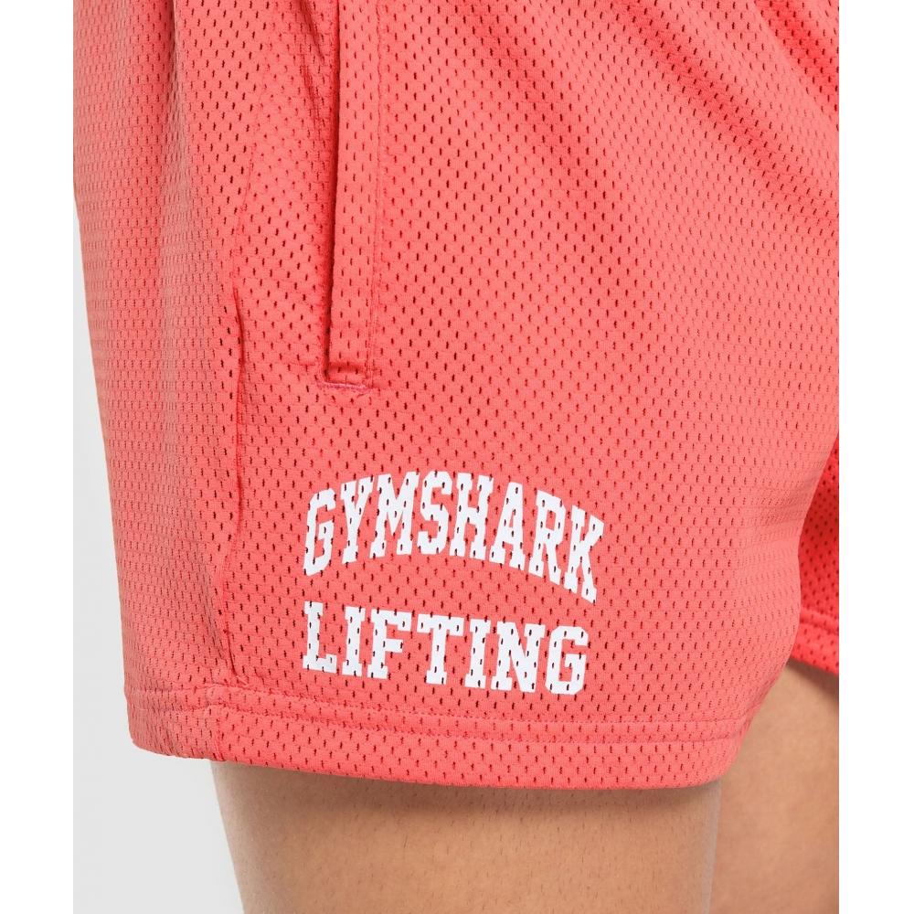 Gymshark Pantaloni scurți Lifting Mesh 5, roz tropical, A1b1j Kb69