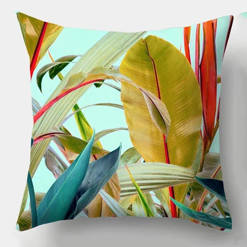 Elegant colorful bright floral decoration sofa cushion pillow case living room bedroom decoration cushion cover home decoration
