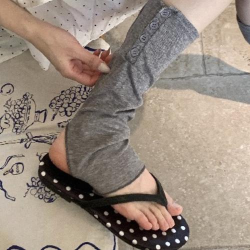 Spring and Summer Thin Socks Women's Ballet Style Calf Pile Pile Foot Socks Japanese Ins All-match Leggings