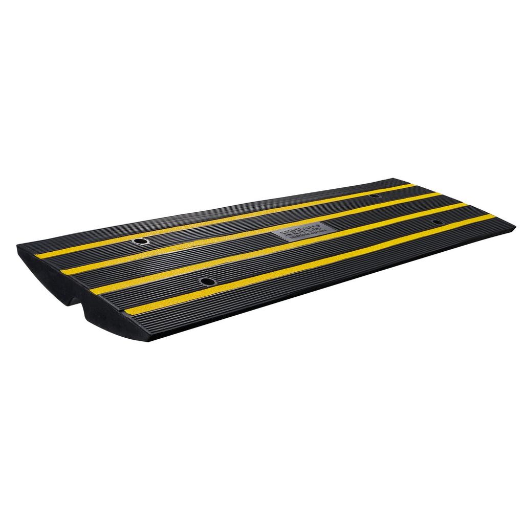 Curb Ramp, 2.6" Rise Rubber Driveway Ramps, Heavy Duty 33069 Lbs Weight Capacity Threshold Ramp, Curbside Bridge Ramps for Loading Dock Garage