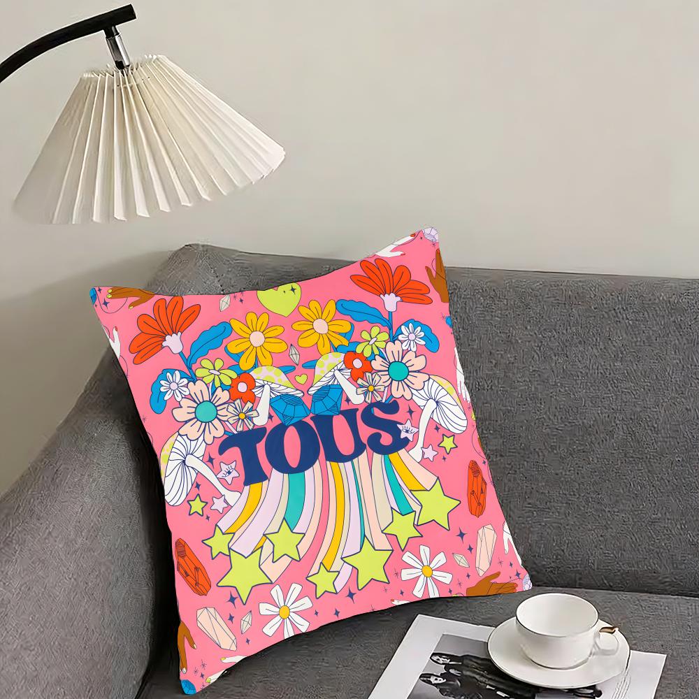 TTous Marken Kissenbezug Ultraweiches Hautfreundliches Gewebe Wolkenartiger Komfort Verdeckter Reißverschluss