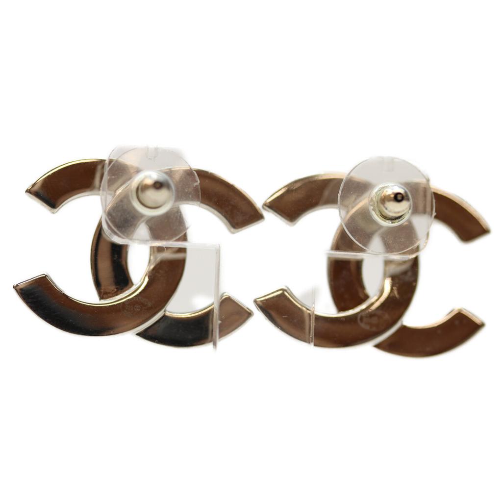 CHANEL B25C Silver CC Logos Earrings earring SilverUsed