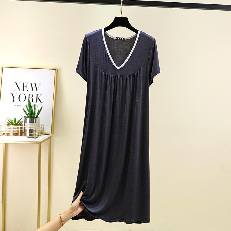 

Женская летняя ночная сорочка 2025: Легкая, Свободная и Стройнящая Майка Большого Размера 2XL