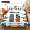 Skateboard Duvet Cover Microfiber Extreme Sports Game Bedding Set Astronaut Spaceman Skateboard Quilt Cover For Boys Teen Boys