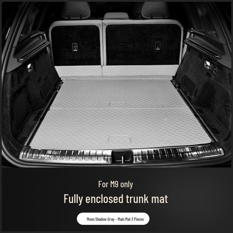 Full Coverage Nappa Leather Trunk and Backrest Mat for 2024/25 AITO M9 Five/Six-Seater